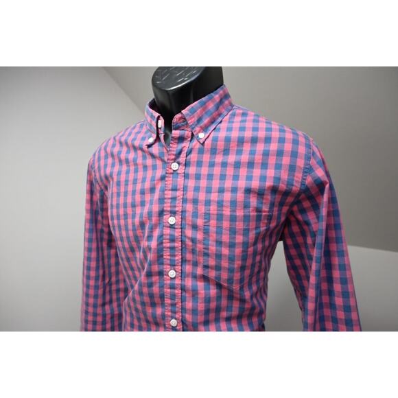 J Crew Flex Wash Dress Shirt Slim Untucked Performance Long Sleeve Mens Medium - Picture 3 of 9